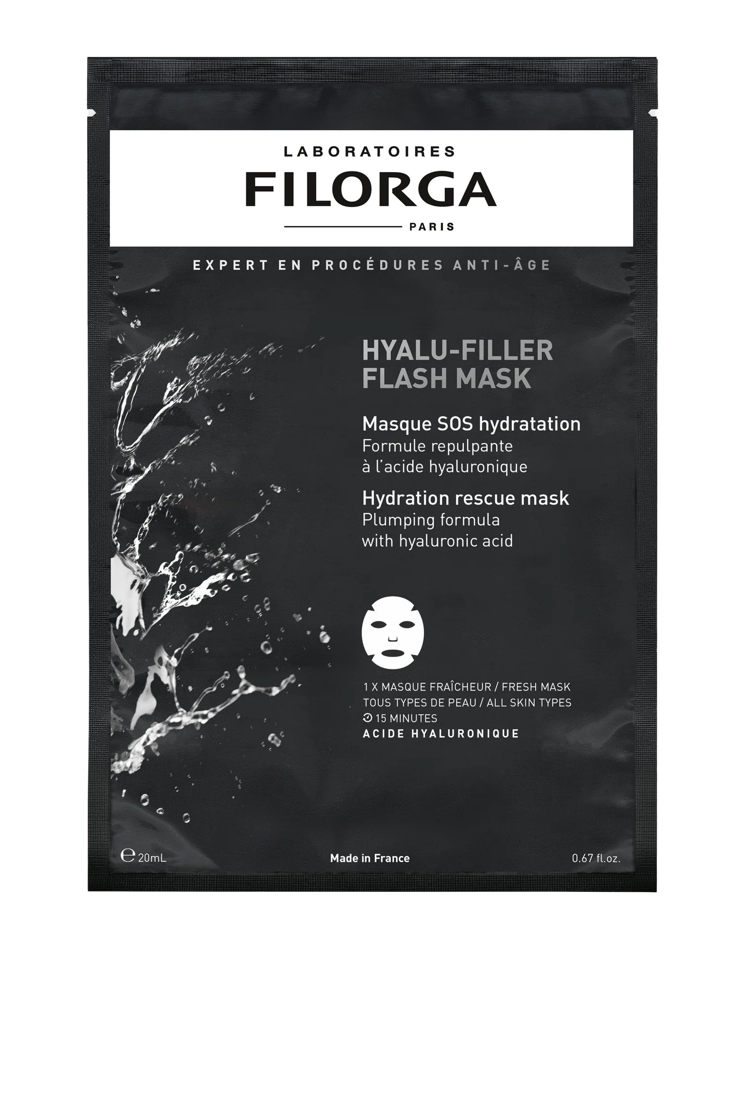 Hyalu-Filler Flash Mask 1 Mask 20 ML